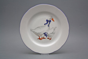 Flat plate 25cm Rose Geese IML