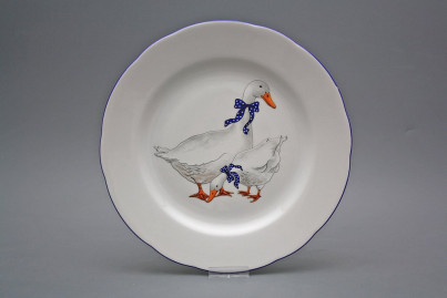 Flat plate 25cm Rose Geese IML č.1