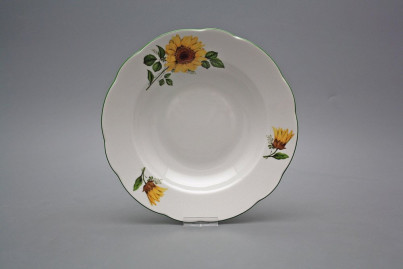 Deep plate 23cm Rose Sunflowers CZL č.1