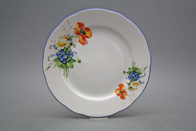 Flat plate 25cm Rose Field flowers DAL č.1