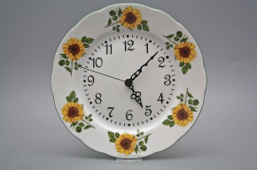 Plate clock Rose Sunflowers AZL