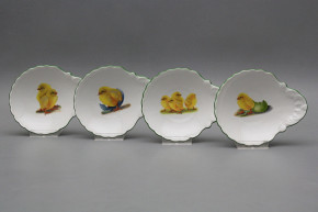 Shell dish small 12,5cm Easter chicks ZL