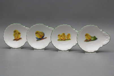 Shell dish small 12,5cm Easter chicks ZL č.1