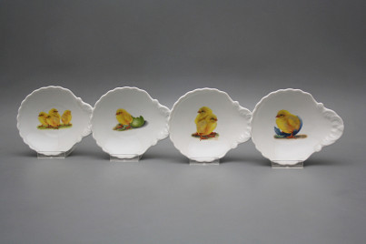 Shell dish small 12,5cm Easter chicks BB č.1