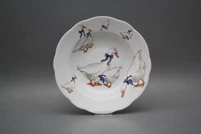 Deep plate 23cm Rose Geese XBB č.1