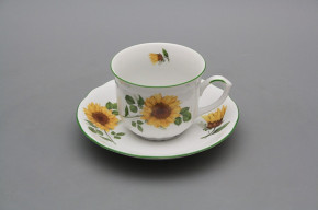 Cup high 0,16l with saucer Rose Sunflowers ZL