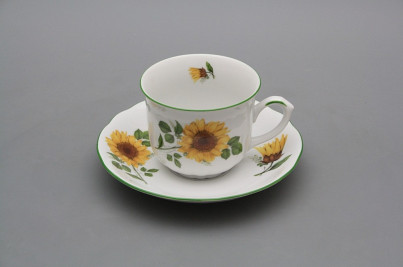 Cup high 0,16l with saucer Rose Sunflowers ZL č.1