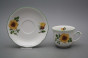 Cup high 0,16l with saucer Rose Sunflowers ZL č.2