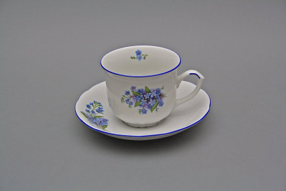 Cup high 0,16l with saucer Rose Forget-me-not AL č.1