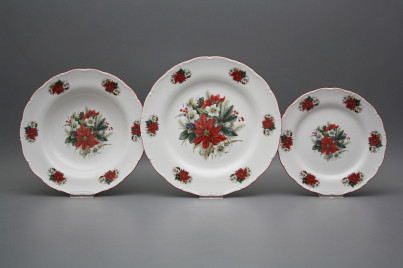 Plate set Ofelia Winter Bouquet 18-piece FCL č.1