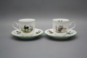 Coffee cup 0,18l and saucer Ofelia Mountain game ZL