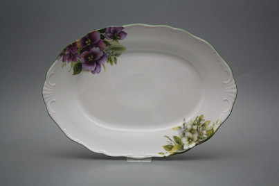 Oval dish 32cm Verona Pansy DZL č.1