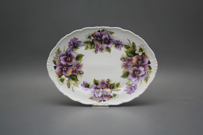 Oval dish 28cm Verona Pansy EBB č.1