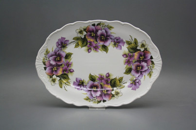 Oval dish 32cm Verona Pansy EBB č.1