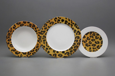 Plate set Nina Leopard 12-piece BB č.1