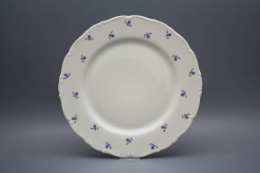 Flat round dish 30cm Ofelia Ivory Forget-me-not Sprays ABB