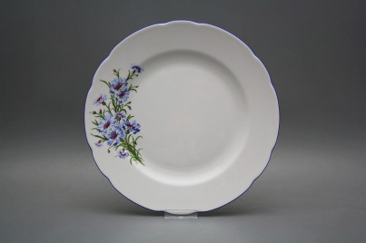 Flat plate 25cm Rose Cornflowers HAL č.1