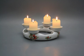 Advent candlestick Poinsettia GL