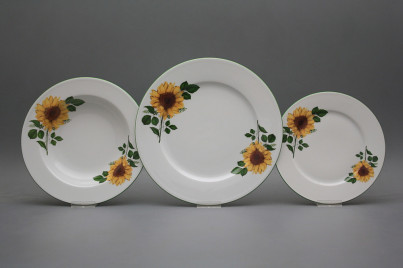 Plate set Nina Sunflowers 36-piece DZL č.1