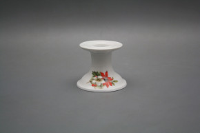 Candlestick without handle Rokoko Poinsettia BB