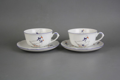 Cup low 0,18l with saucer Rose Geese ML č.1