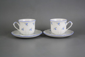 Cup high 0,16l with saucer Rose Forget-me-not Sprays AL