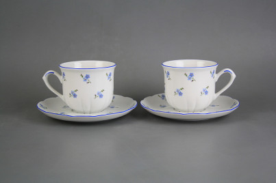 Cup high 0,16l with saucer Rose Forget-me-not Sprays AL č.1