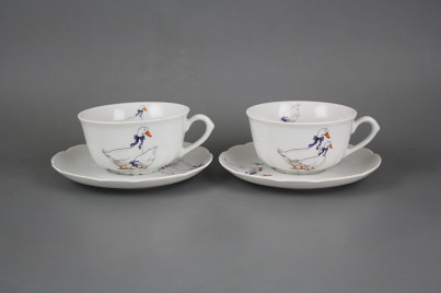 Cup low 0,18l with saucer Rose Geese BB č.1