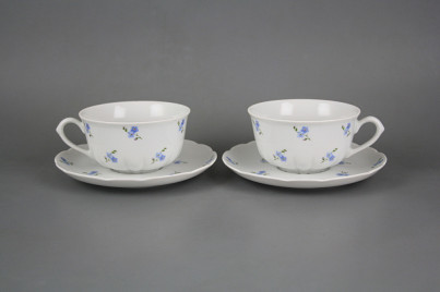 Cup low 0,18l with saucer Rose Forget-me-not Sprays BB č.1