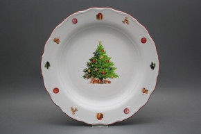 Flat round dish 31cm Verona Christmas Tree JCL