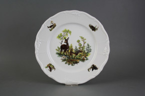 Flat plate 25cm Marie Louise Doe and fawn GBB