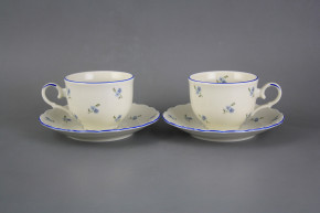 Tea cup 0,18l with saucer Ofelia Ivory Forget-me-not Sprays AL