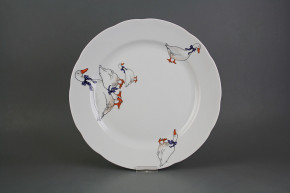 Flat round dish 30cm Rose Geese CBB