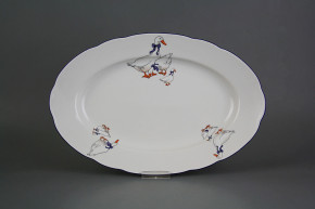 Oval dish 32cm Rose Geese CML