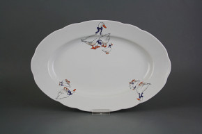 Oval dish 32cm Rose Geese CBB