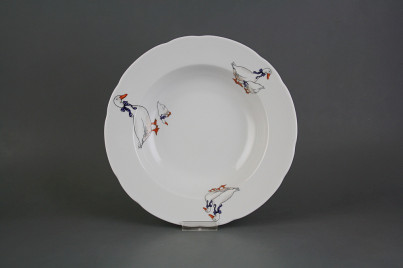 Deep plate 23cm Rose Geese CBB č.1