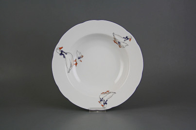 Deep plate 23cm Rose Geese CML č.1