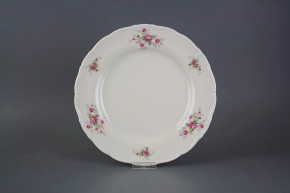 Flat plate 25cm Ofelia Ivory Pink roses S/M ABB