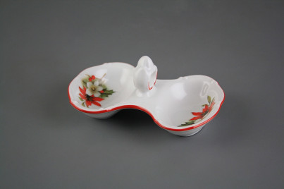 Salt cellar double Verona Poinsettia CL č.1