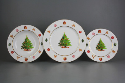 Plate set Nina Christmas Tree 36-piece JGL č.1