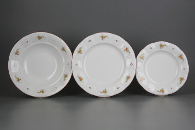 Plate set Benedikt Tea roses 12-piece H4T AHL č.1