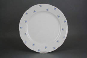 Flat round dish 30cm Rose Forget-me-not Sprays ABB