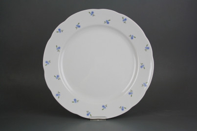 Flat round dish 30cm Rose Forget-me-not Sprays ABB č.1