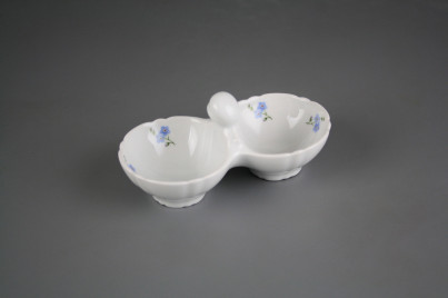 Salt cellar double Rose Forget-me-not Sprays BB č.1