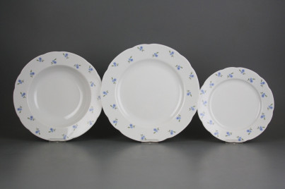 Plate set Rose Forget-me-not Sprays 12-piece ABB č.1