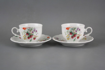 Tea cup 0,18l with saucer Ofelia Flowering meadow Pattern A CBB č.1