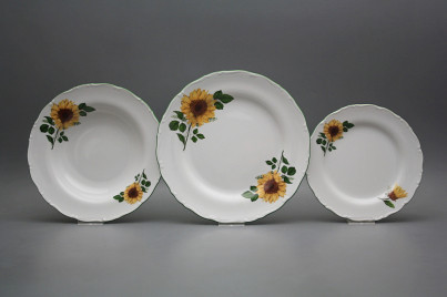 Plate set Ofelia Sunflowers 18-piece DZL č.1