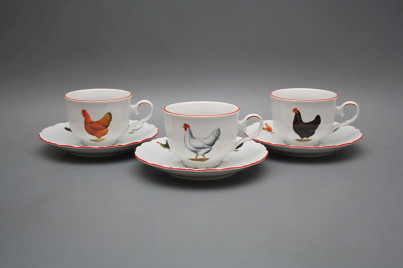 Tea cup 0,18l with saucer Ofelia Hens CL č.1