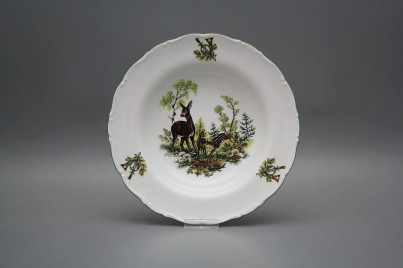 Deep plate 23cm Ofelia Doe and fawn GZL č.1