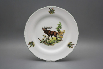 Flat plate 25cm Ofelia Roaring stag GZL č.1